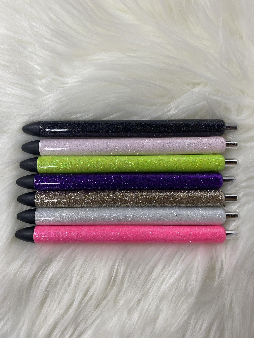 Solid Glitter Epoxy  Black Ink Pen: Refillable